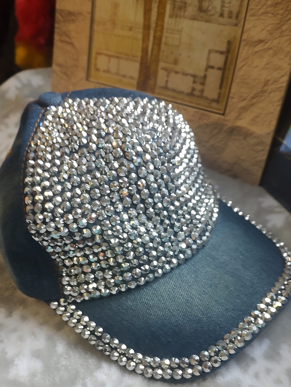 🤠 with Silver Rhinestones - Picture 6 of 8